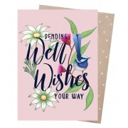 Greeting Card - Well Wishes Wren